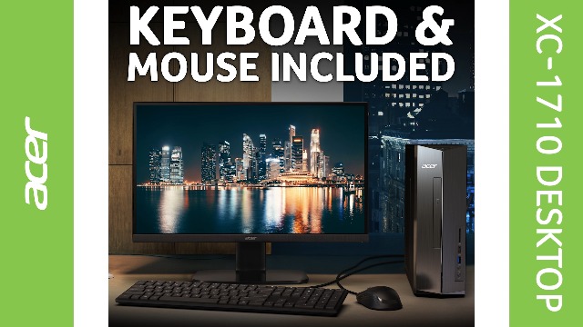 acer デスクトップパソコン Acer Aspire XC-1710, Intel N, N100, 8 GB, 512 GB, Windows 11 Home